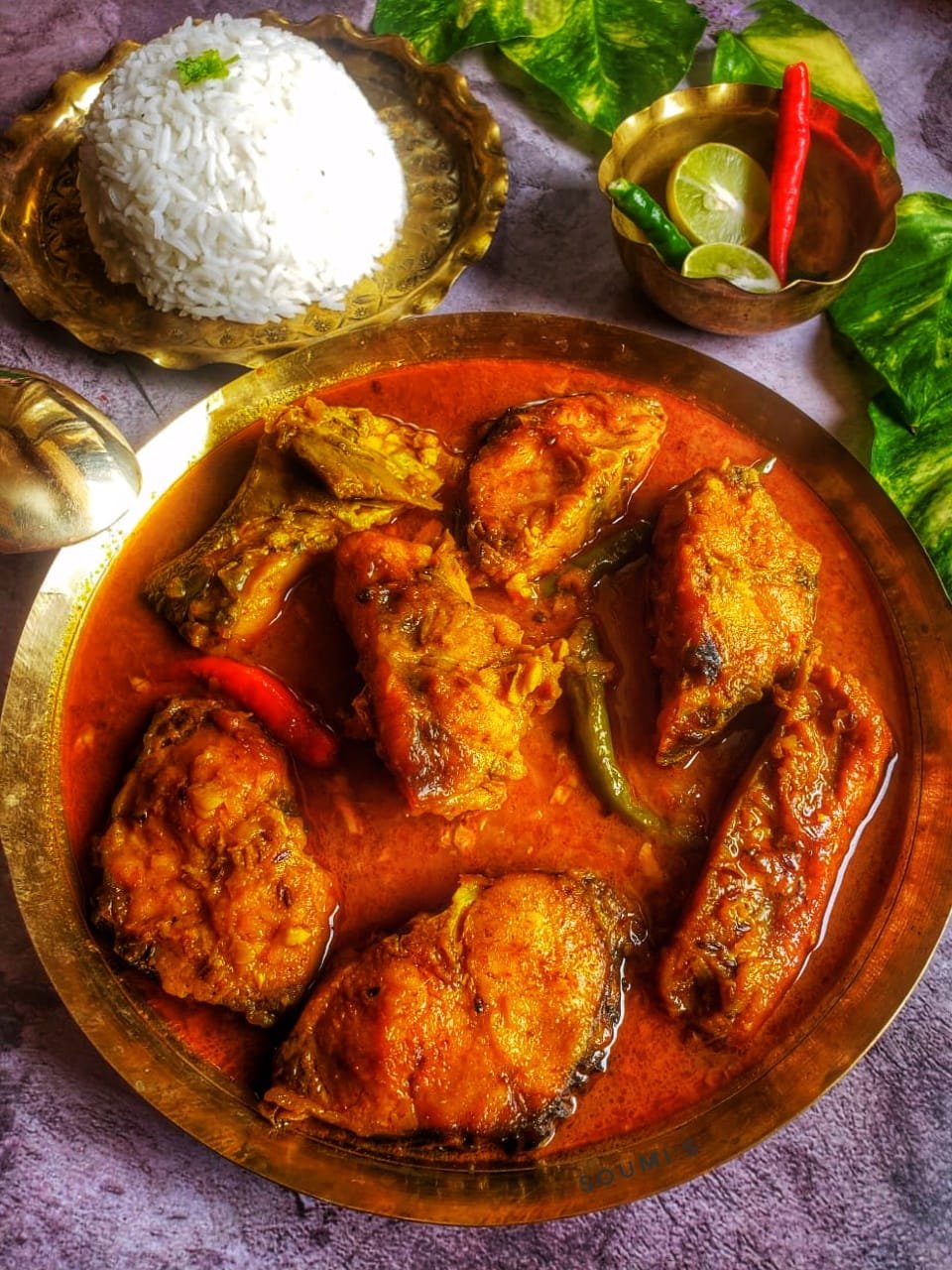 রুই মাছের কালিয়া রান্না