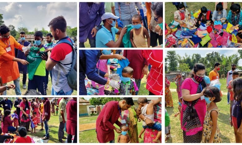 sabuj shishu distributes new clothes