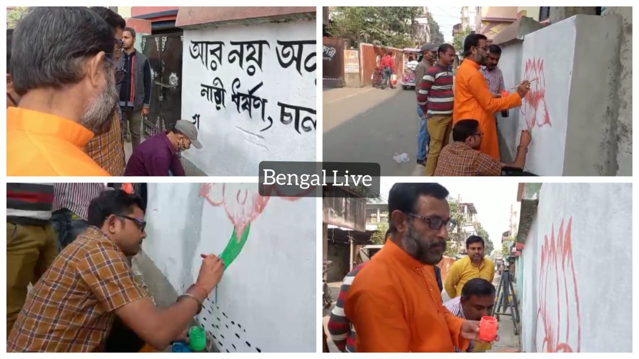 bjp beats the drum of election in raiganj
