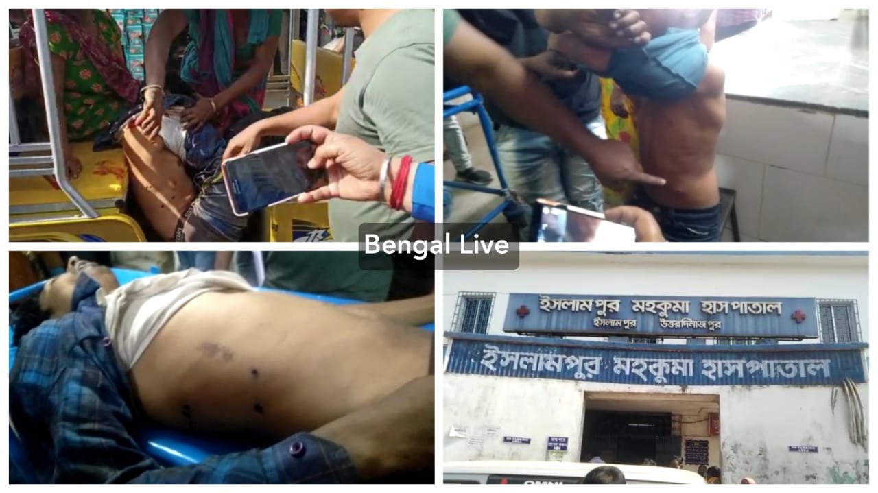 one shot dead and two minors injured in islampur