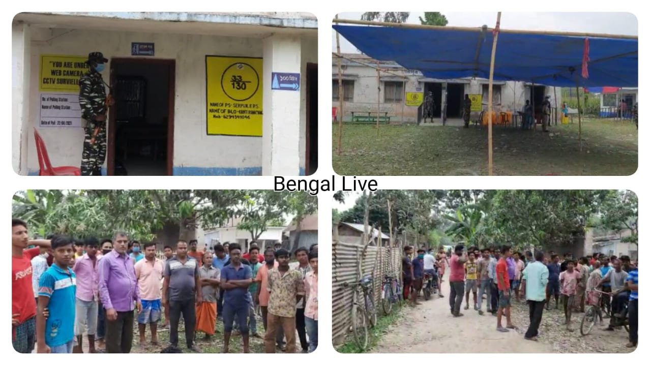 Empty polling stations, united residents demanding a boycott of the vote