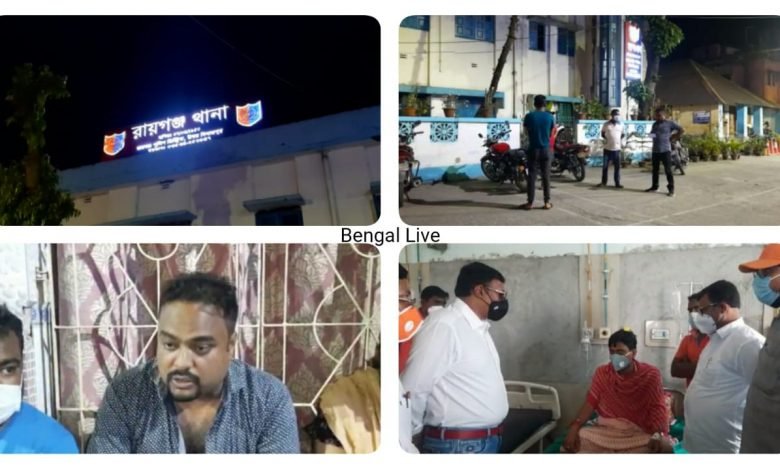bjp tmc clash in raiganj