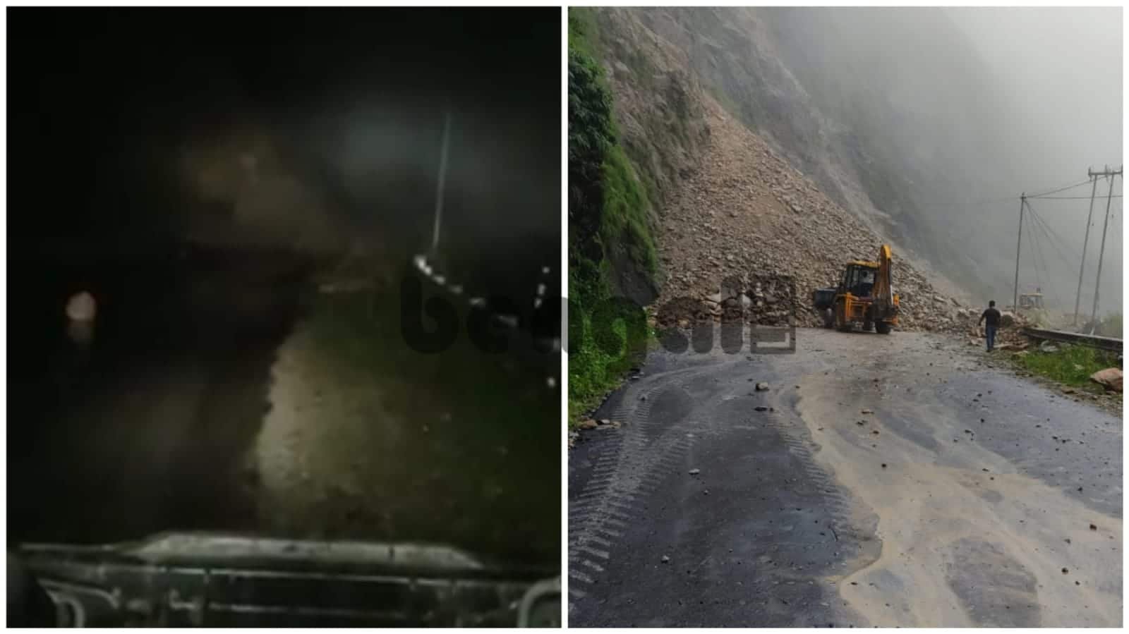 The landslide occurred on National Highway No. 10