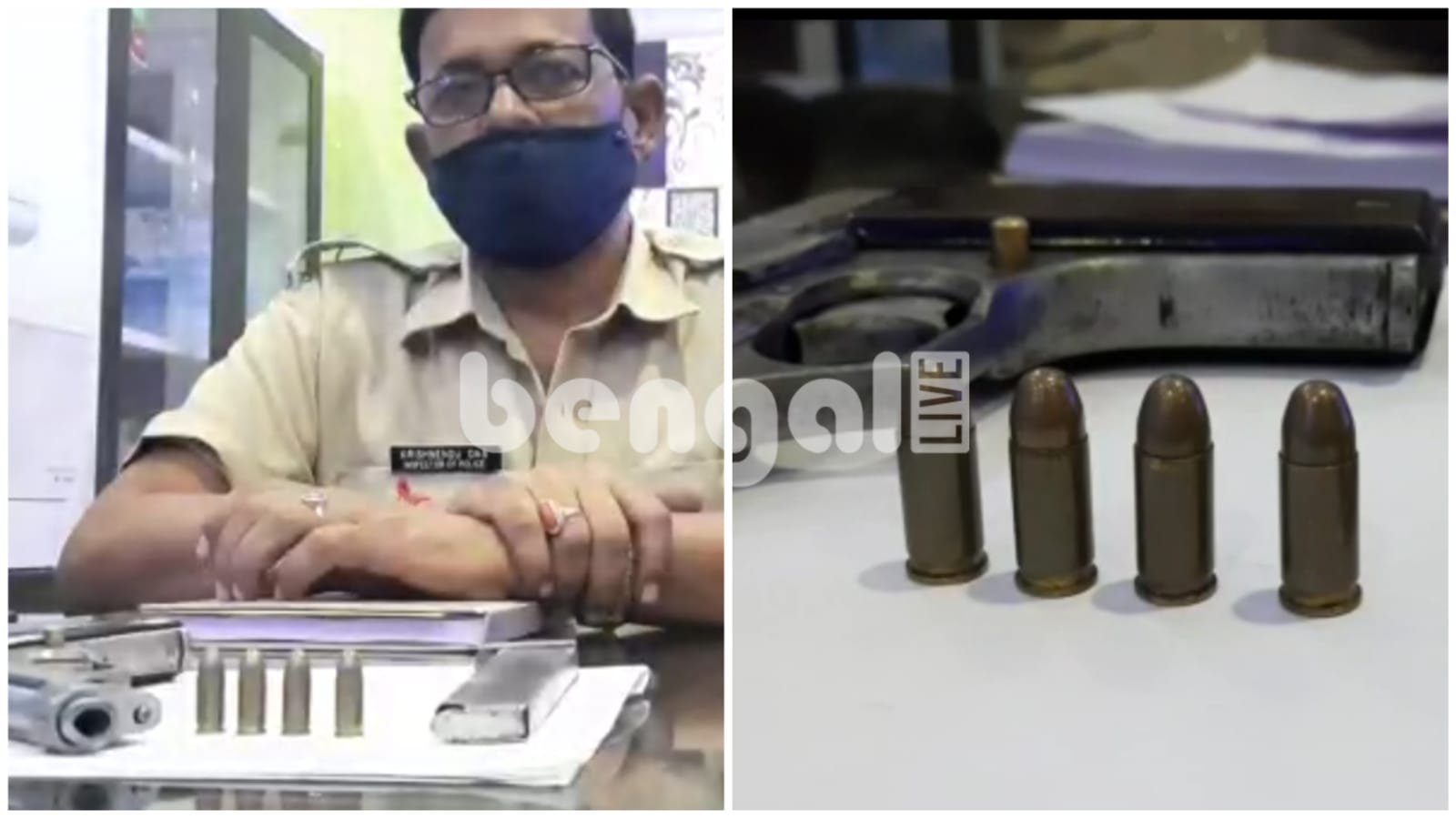 One of the miscreants caught with the fire in Raiganj